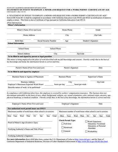 This is the image of the Work Permit